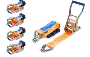 PASY TRANSPORTOWE MOCUJĄCE Z NAPINACZEM DO LAWETY ZESTAW 4X 3M/50MM/4T